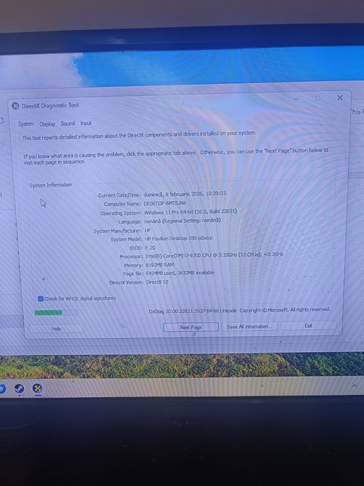 Vând pc gaming i7 8700