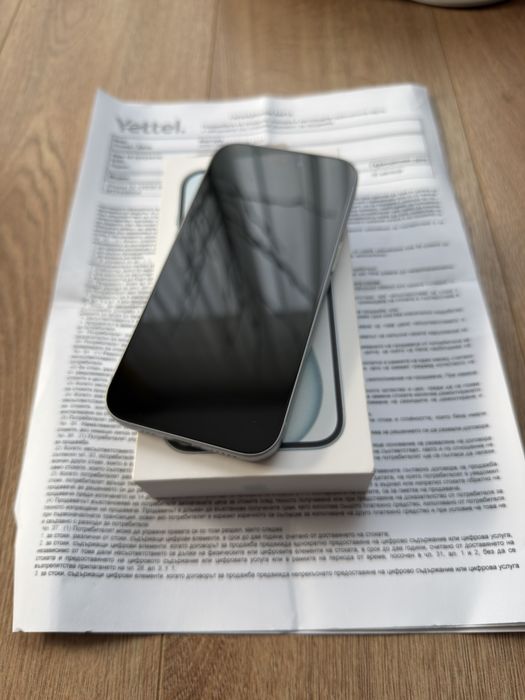 Като НОВ! Iphone 15 128gb Blue / чисто НОВ!