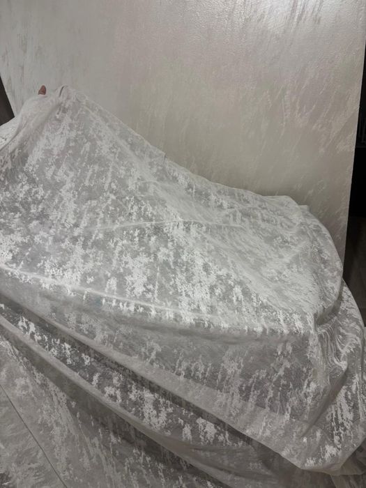 Продам тюль бу “мрамор”