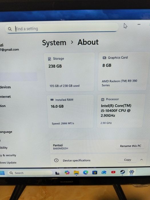 PC  Gaming i5 10400f