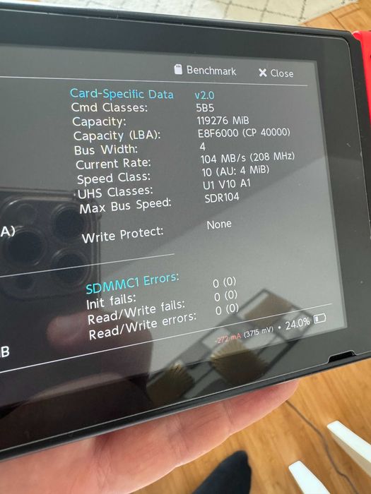 Nintendo Switch v2 Modat Chip - Card 128 GB - Pachet Complet