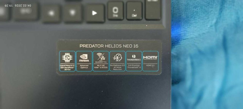Продается  ноутбук  Predator Core i9