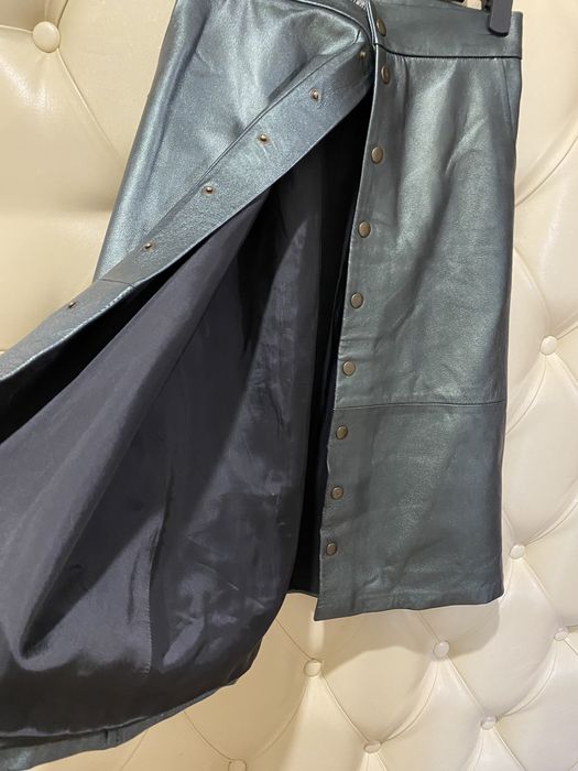 Юбка кожаная