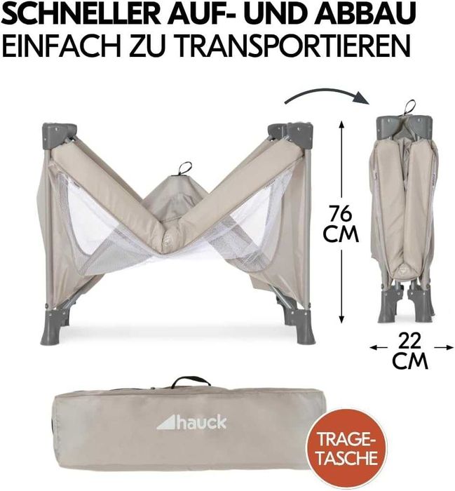 Pătuț de călătorie Hauck Dream N Play Baby cu saltea ,plasă de țânțari