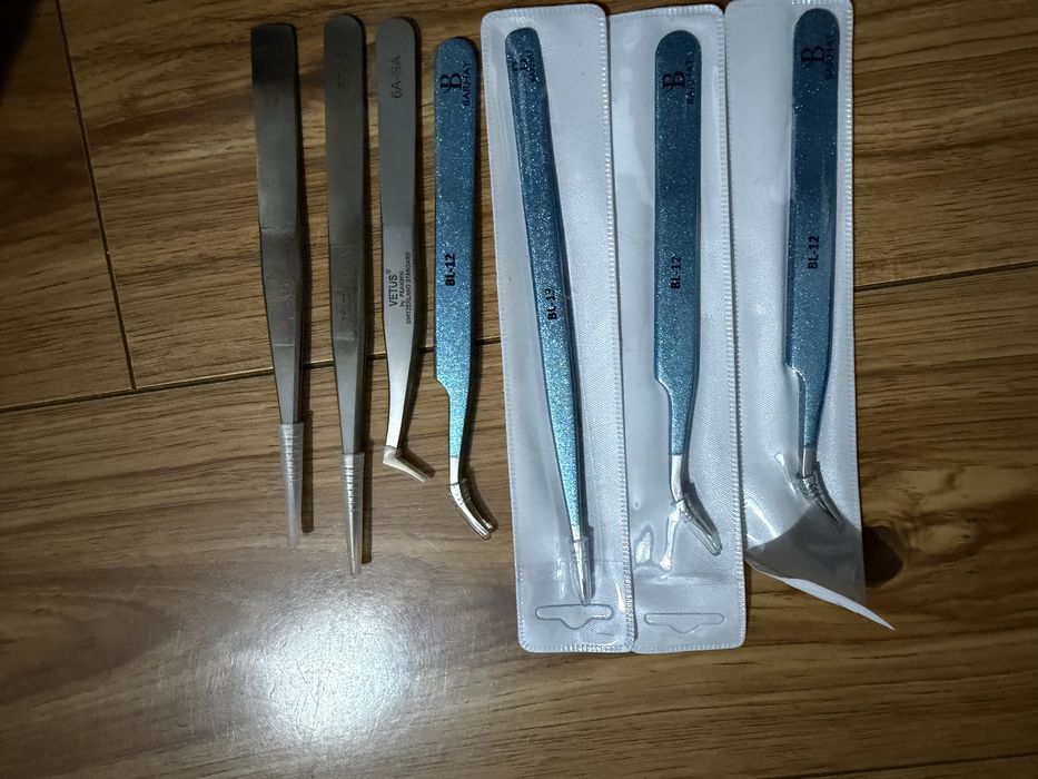 Vând set complet extensii gene – materiale, consumabile, pat și pernă