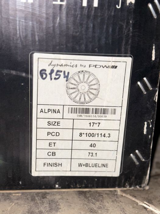 Alpina 17 на ваз 2107 комплект