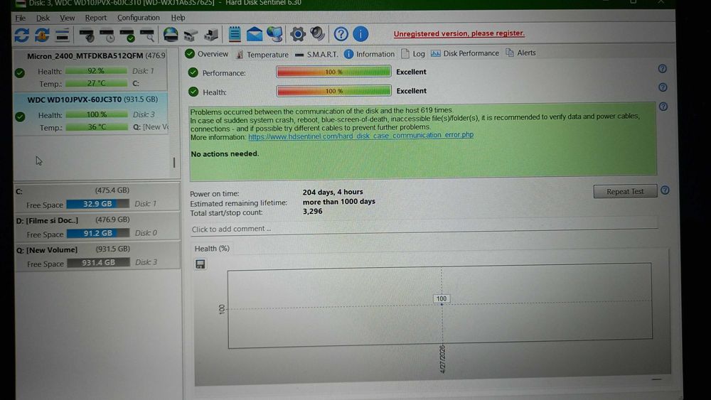 Hdd laptop WD Black 320  GB WD Blue 1 Terra
