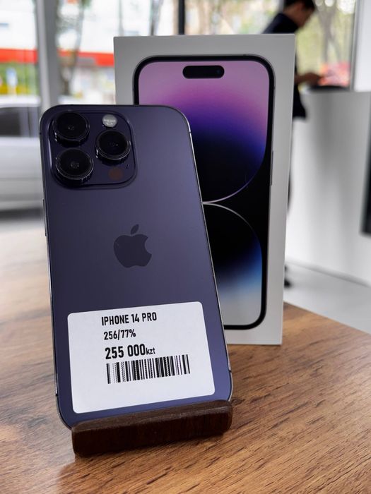 Айфон14Про•256гб/77%күлгін