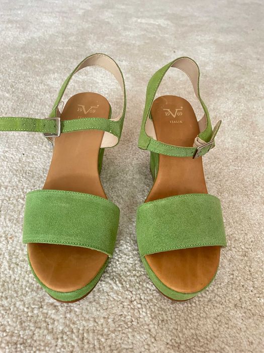 Сандали - естествен велур