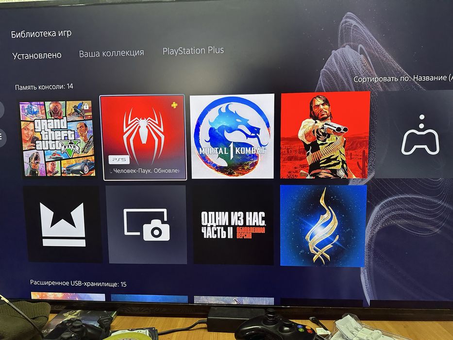 Ps5 slim + 27 игр+2 геймпада + HDD500gb