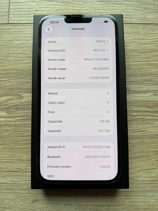 Iphone 13 PRO MAX - negru