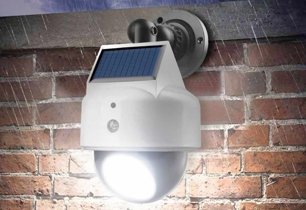 Соларна лампа със сензор за движение Тип Камера Бутафорна камера