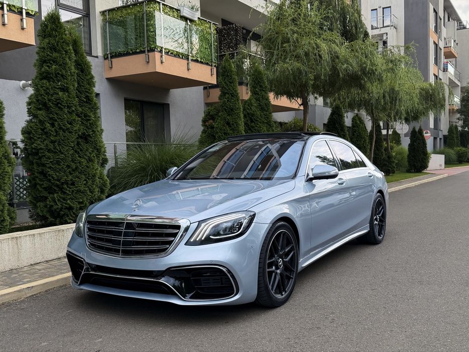 Mercedes Benz S Class S 350 CDI 4MATIC LONG Facelift  2018/10 AMG 63 Pack • Designo Diamond Silver