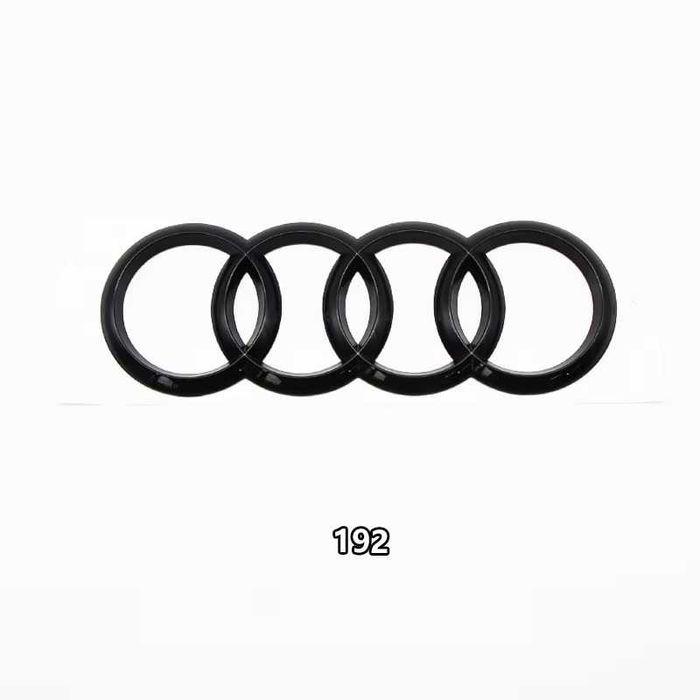 Emblema Logo Audi Negru Lucios Fata sau Spate A3 A4 A5 A6 A7 TT Q3 Q4