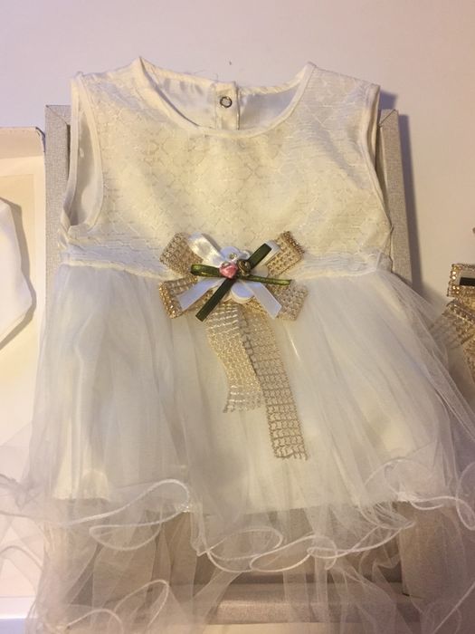 НОВ комплект  за кръщене, рожден ден или друг празник размер 62см!