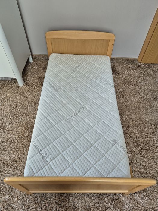 Детско/Бебешко легло Ponolino Björn (Масивно дърво) + Матрак