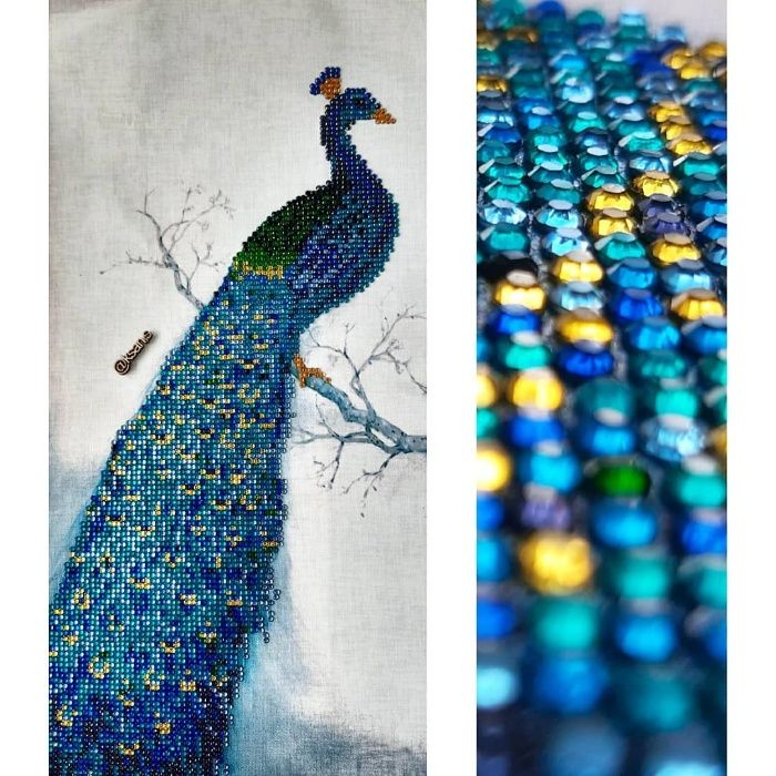 картина павлин