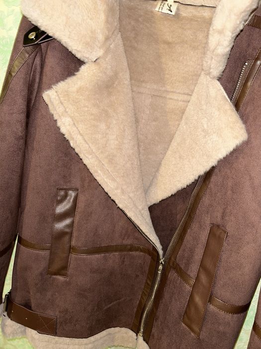 Дубленка косуха,замшевая