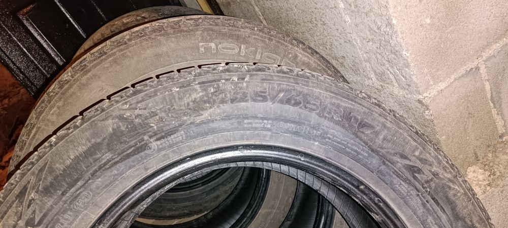 летние шины б/у, nokian 225/65/17
