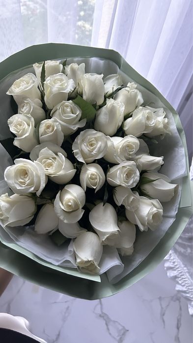 31 белые розы,г.Тараз,сегодняшние