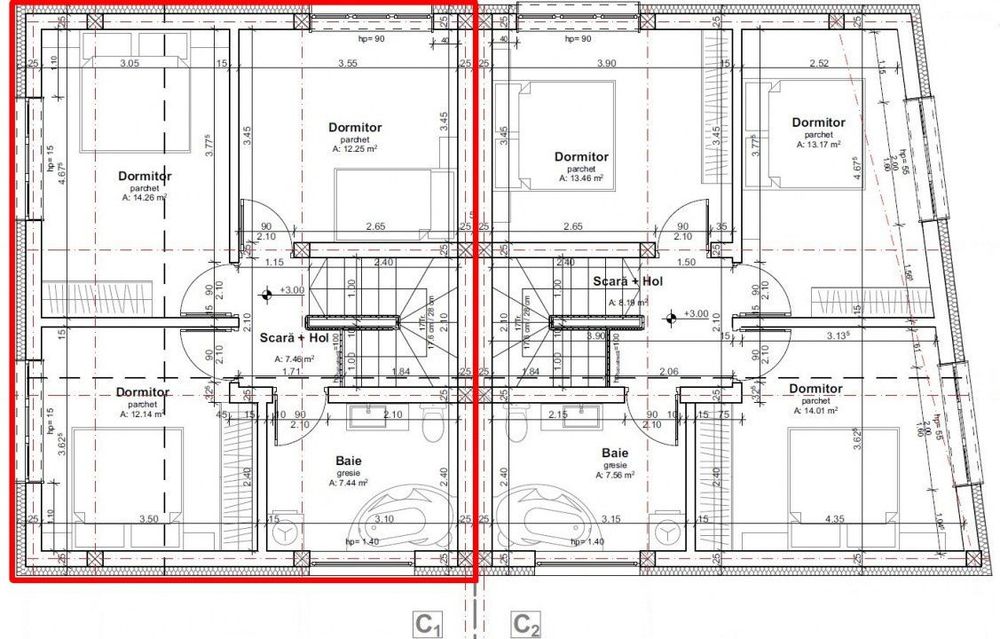 Duplex cu arhitectura deosebita si panorama spre oras | Dambul Rotund