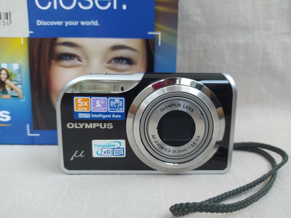 Фотоапарат Olympus MJU-5000 (Midnight Black) – пълен комплект