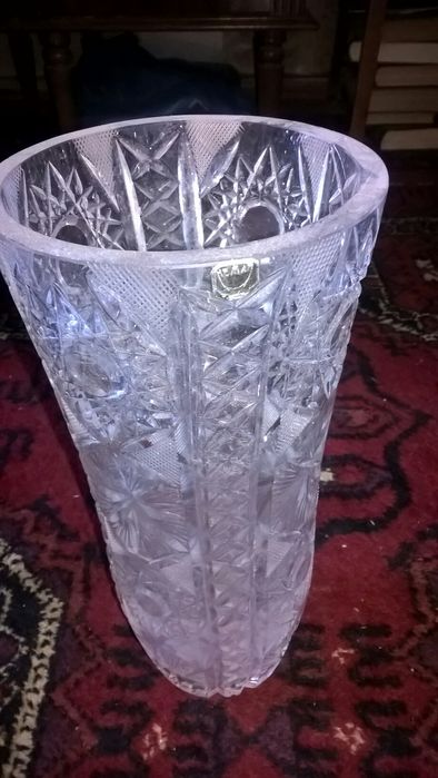 Новая оригинал хрустальная ваза БОГЕМИЯ ЧЕХИЯ ОРИГИНАЛ
