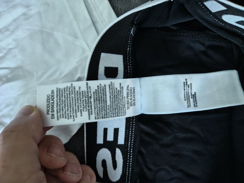 Diesel set 3 boxeri barbatesti alb-negru-negru  mărimea S noi originali