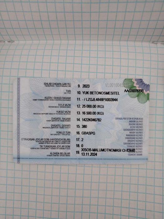 Shacman Миксер сотилади