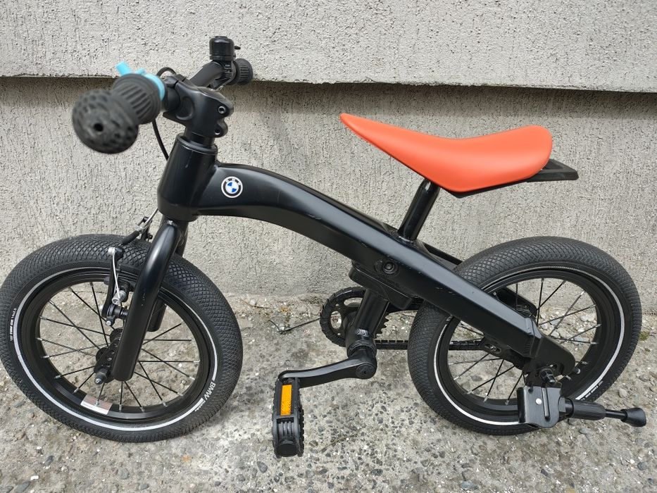 Bicicletă copii BMW Kidsbike 14 Zoll 2 in 1 negru model 2021