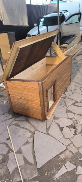 Собачья будка утепленая, вольеры