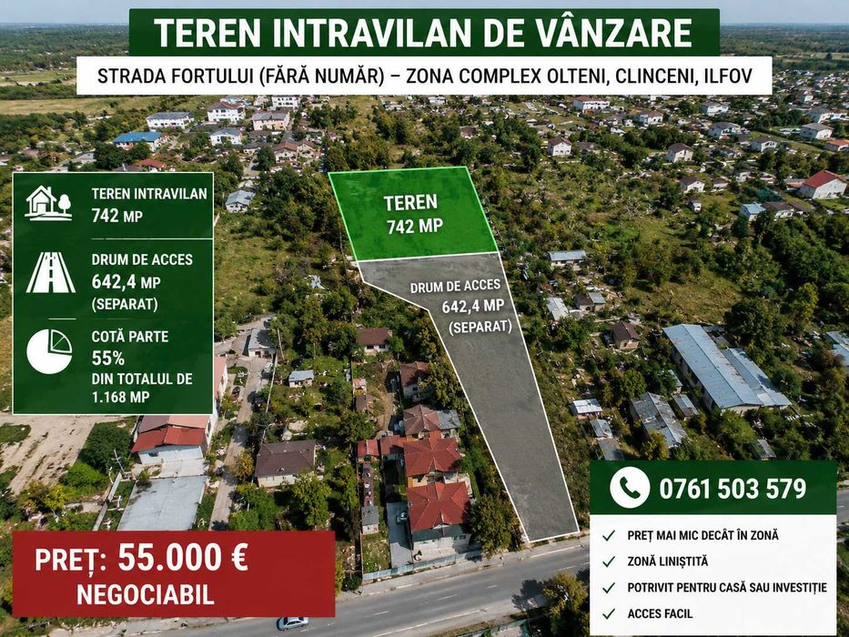 Vând teren intravilan