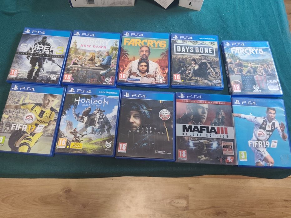 Продавам 10 PS4 игри