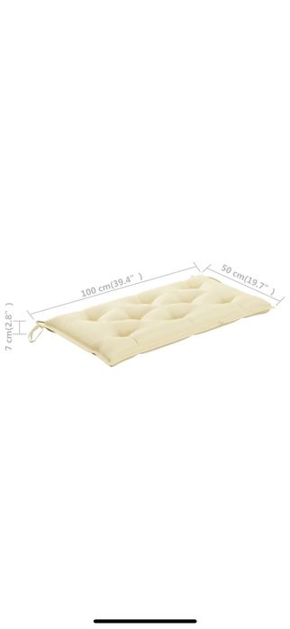 Възглавница за градинска пейка