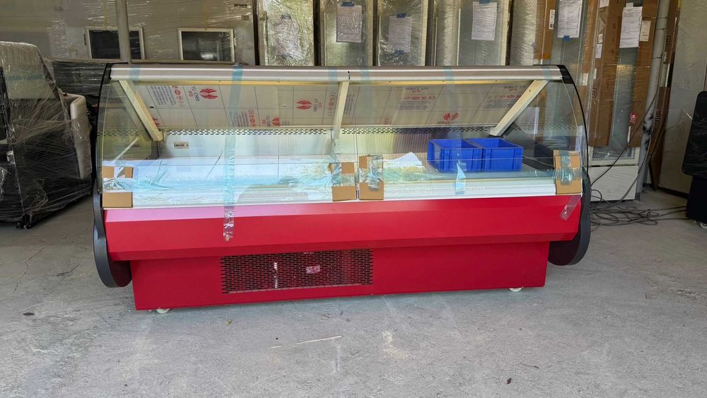 Vitrină frigorifică orizontală pentru carne și lactate cu LED