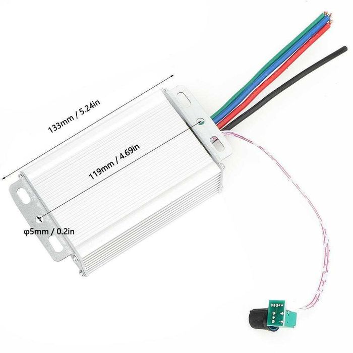 Variator Motor perie curent DC 12 ~ 60V 60A. Nou