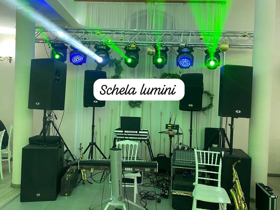 Schela Lumini Profesionala , Globuri disco ,Fum greu nunta , Artificii