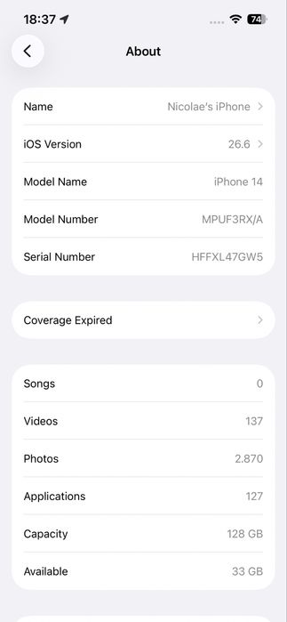 iPhone 14 - impecabil