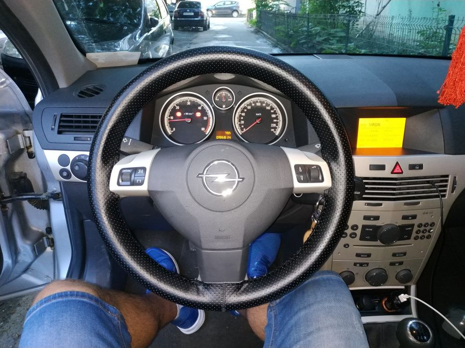 Husa de volan cusuta din piele naturală! Montaj Gratuit!!!