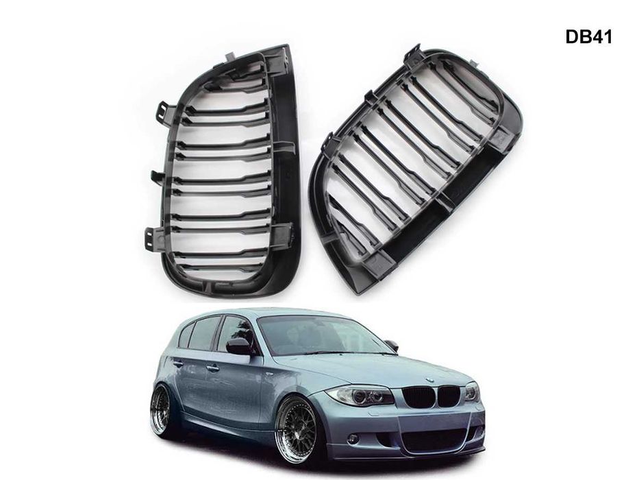 Grila Dubla Grilaj Negru Lucios M BMW 1 E87 BMW E87