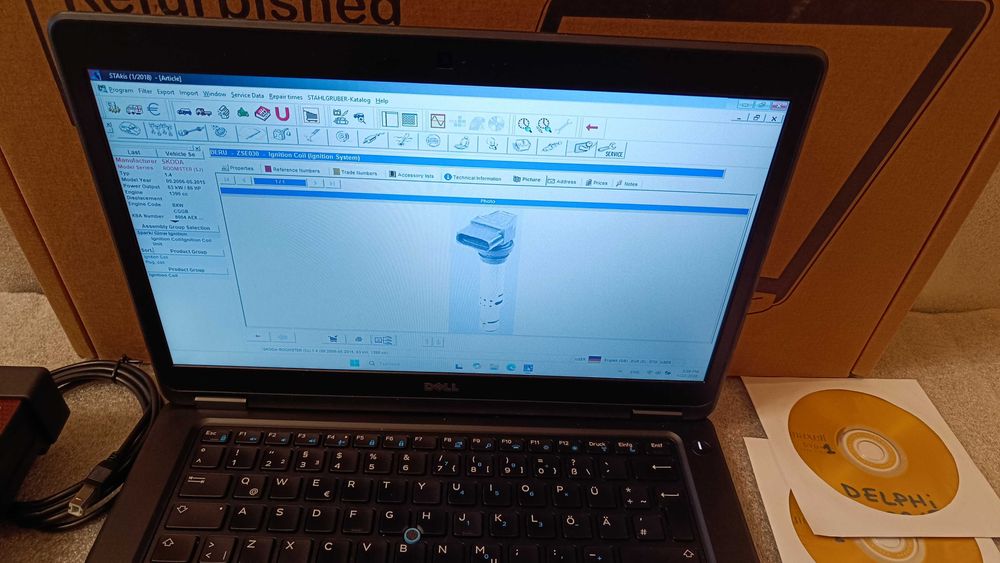 Комплект aвтодиагностика и лаптоп DELL с i5 процесор