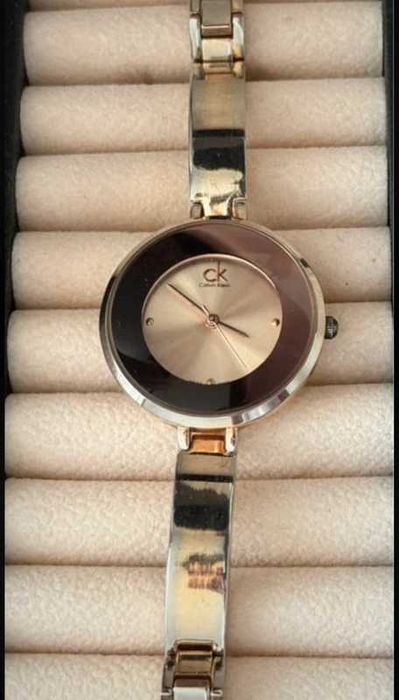 Ceas Calvin Klein Beam Steel rotund aur roz Steel Bracelet Rose Gold