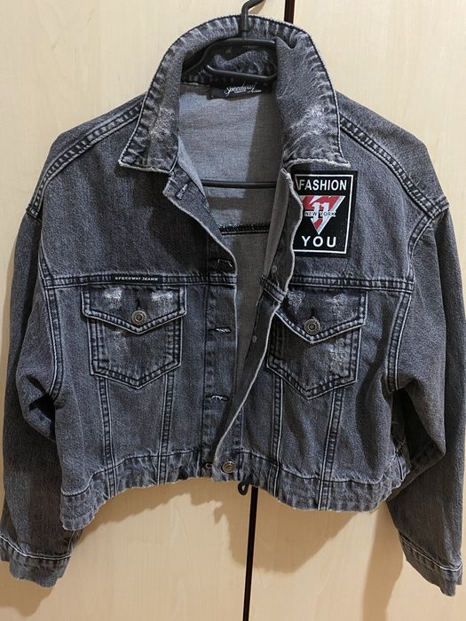 Дамско дънково яке