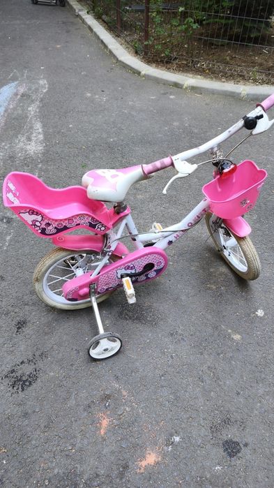 Bicicleta copii cu roti ajutatoare