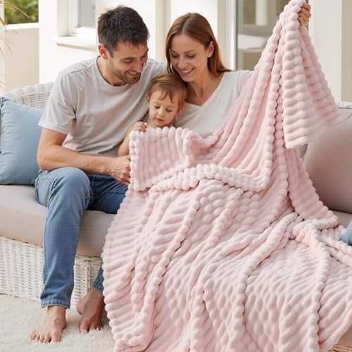 BEDSURE пухкаво одеяло 150x200см Crystal Pink