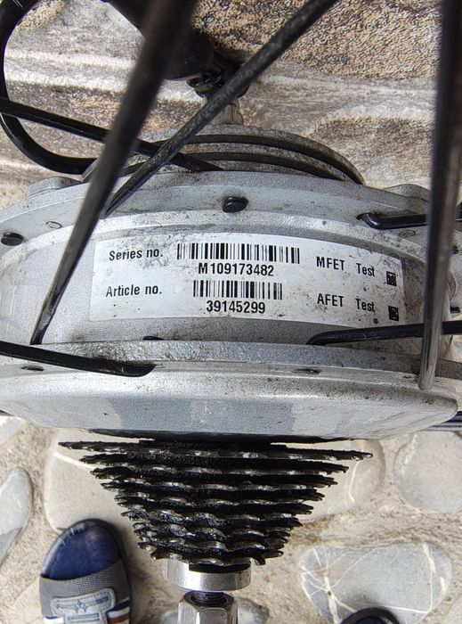 Roata electrica  spate pe 28