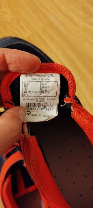 Papuci drumetie Quechua marimea 33