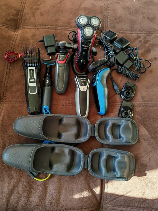 Продавам машинки за бръснене и подстригване + тример Philips