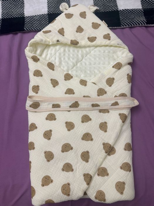 Одеяло-конверт с ушками