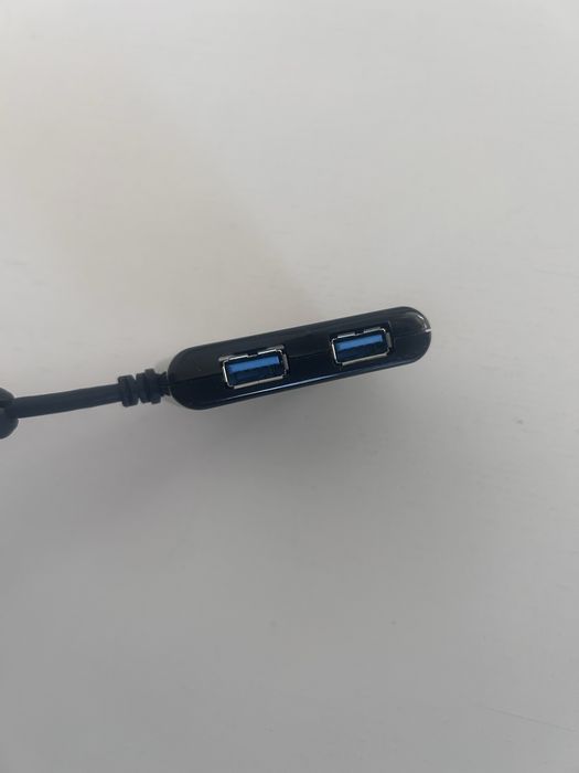 USB хъб Hama 4 порта - USB 3.2 Gen1 (5 Gbit/s) с USB-C адаптер